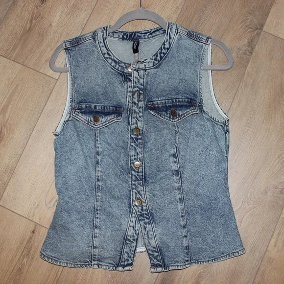 NWT H&M Denim Suit Vest - Medium - Picture 3 of 6